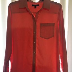💞 2 for $10 💞 Banana Republic Salmon Button-up women’s size M